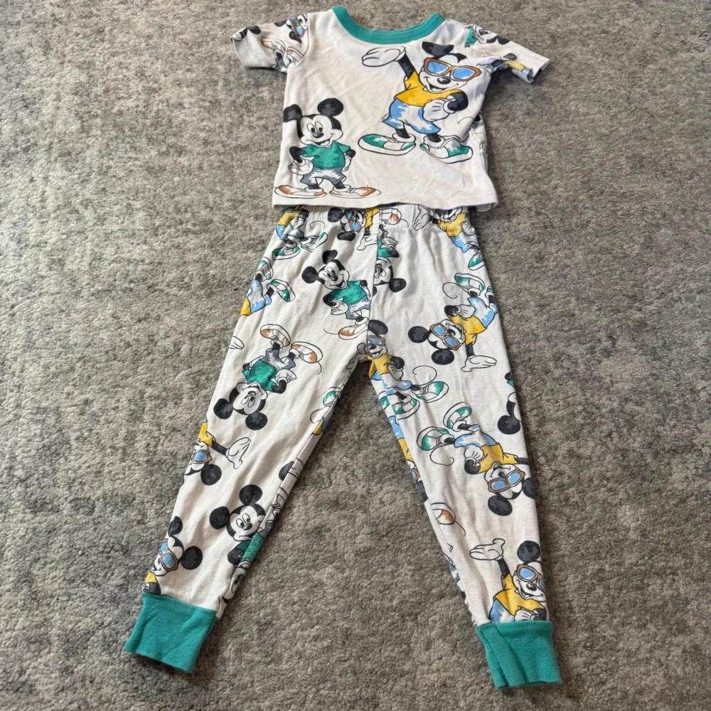 Boys Pajama 11pc Lot 3T‎ Mickey Spidey Shark Carters Disney Summer Lightweight